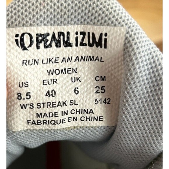 Pearl Izumi Womens Size 8.5 Running Shoes Streak SL Run Like an Animal Silver - Picture 12 of 12